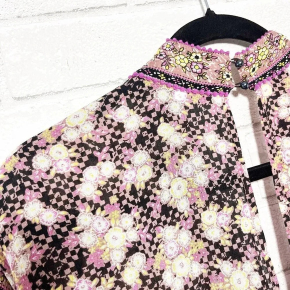 Poupette St. Barth Multicolor Floral Amora Romper Women's Size XS - Picture 5 of 11